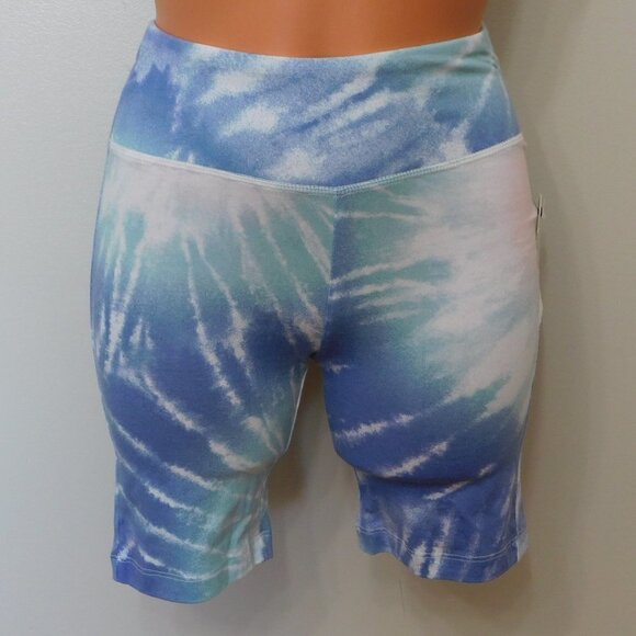 JR7 Hippie Rose Multi Color Juniors' High-Rise Biker Shorts - Size S - Picture 1 of 2